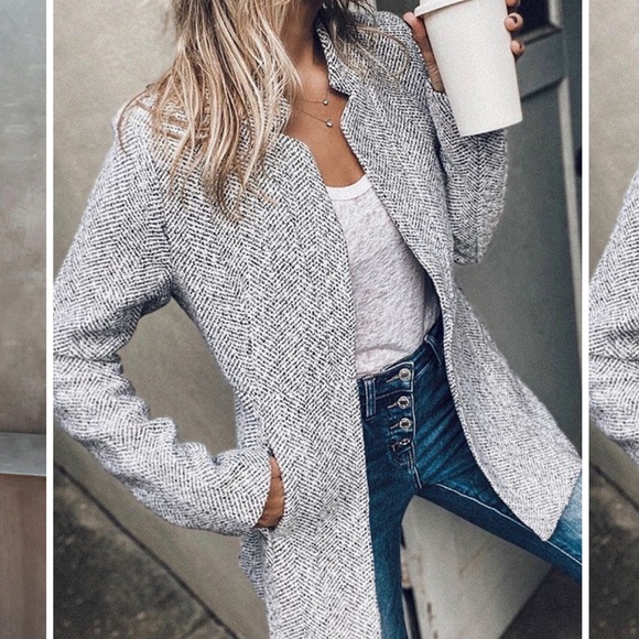Vici Jackets & Blazers - Vici Herringbone Coat